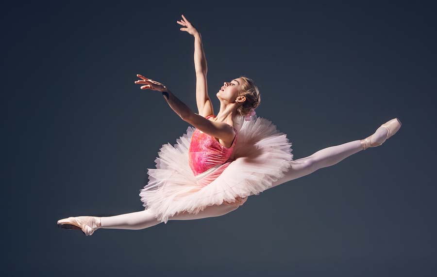 Explore Lakewood Ranch Ballet dancer jumping in pink tutu