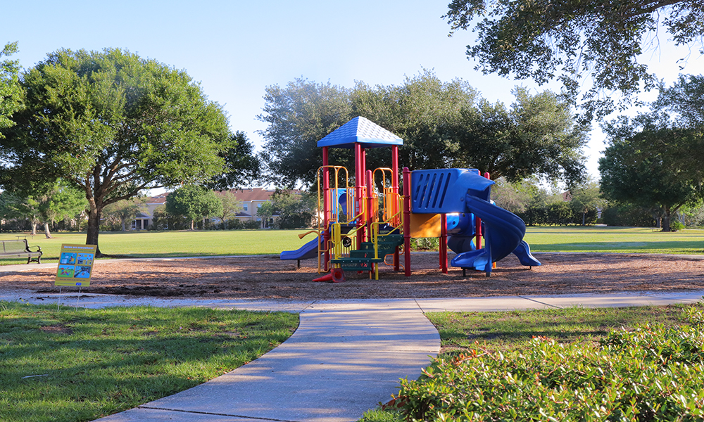 Greenbrook Park playground on sunny day