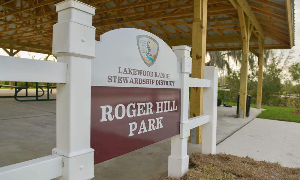 Roger Hill Park in Lakewood Ranch pavilion
