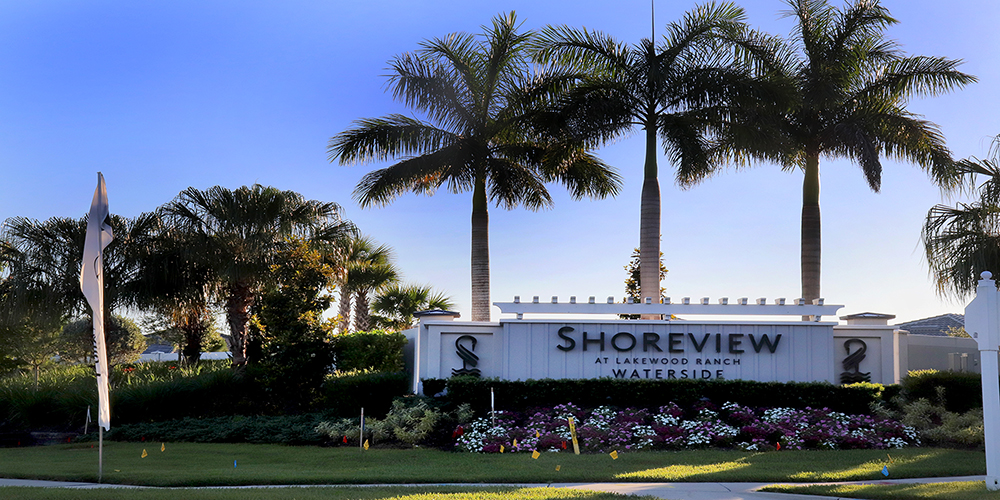 Shoreview Waterside at Lakewood Ranch Entrance