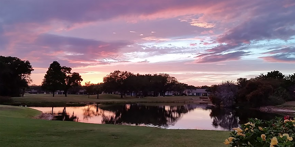 Sunset over Tara Golf Course