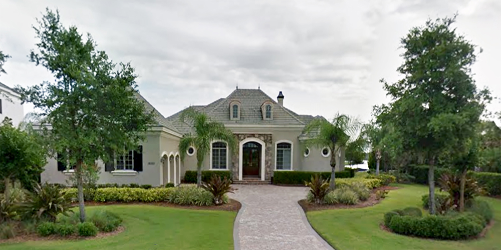 Lake Club estate home front