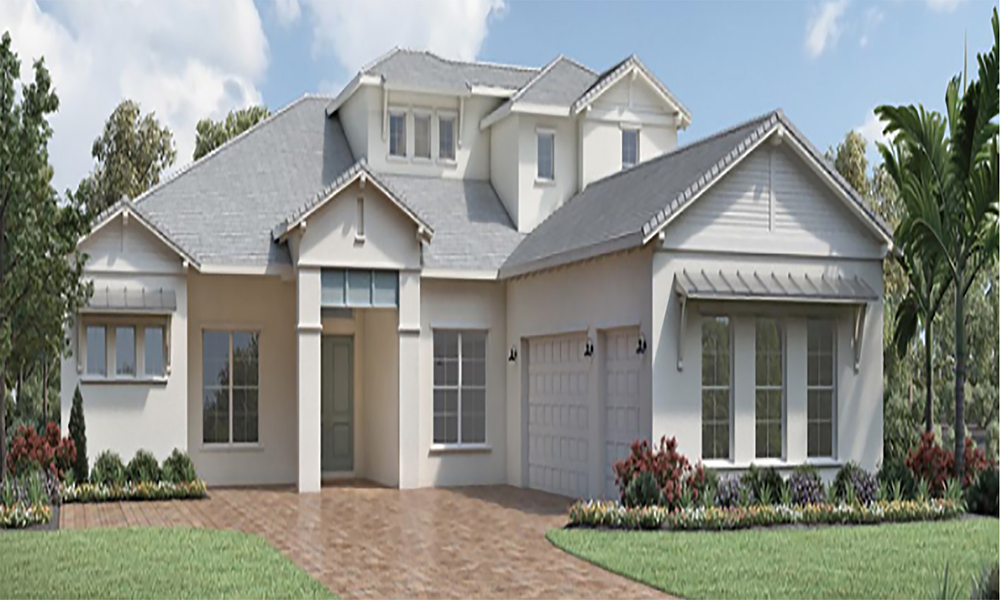 The Isles at Lakewood Ranch two story home front exterior